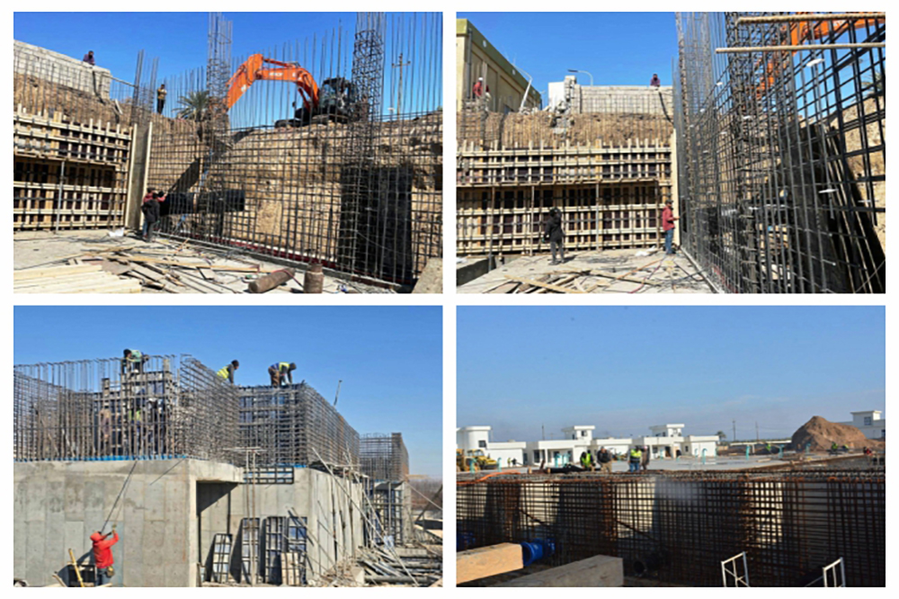  الأعمال التكميلية لماء بلد في صلاح الدين