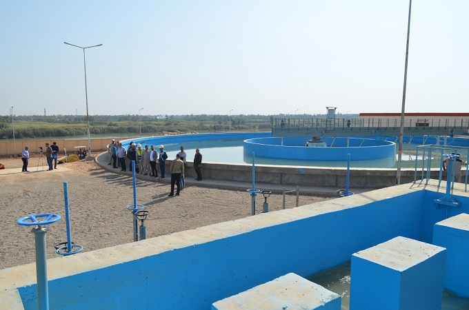 مدير عام شركة الفاو الهندسية العامة يشرف ميدانيا على التشغيل التجريبي لمشروع ماء الدجيل 