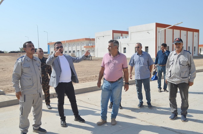 مدير عام شركة الفاو الهندسية العامة يشرف ميدانيا على التشغيل التجريبي لمشروع ماء الدجيل 