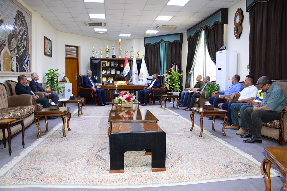 Engineer Al Mirza meets with the President of the Sacred University of Karbala