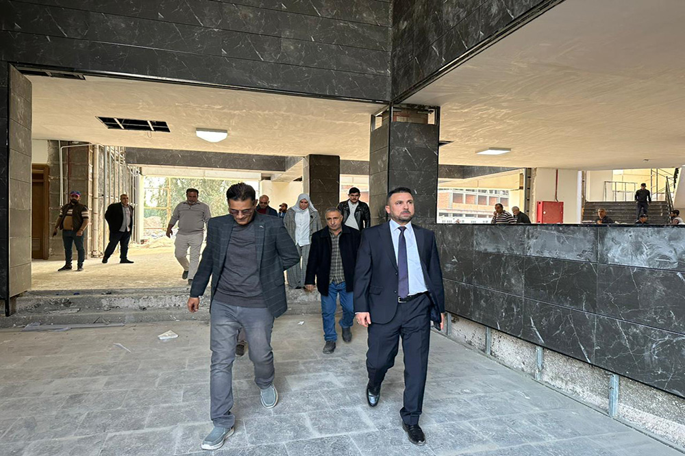 The Director General visits the Al-Nahrain University project in Baghdad