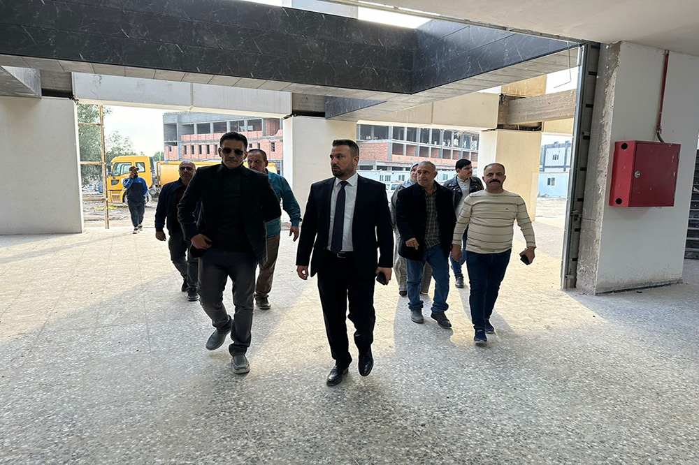 The Director General visits the Al-Nahrain University project in Baghdad