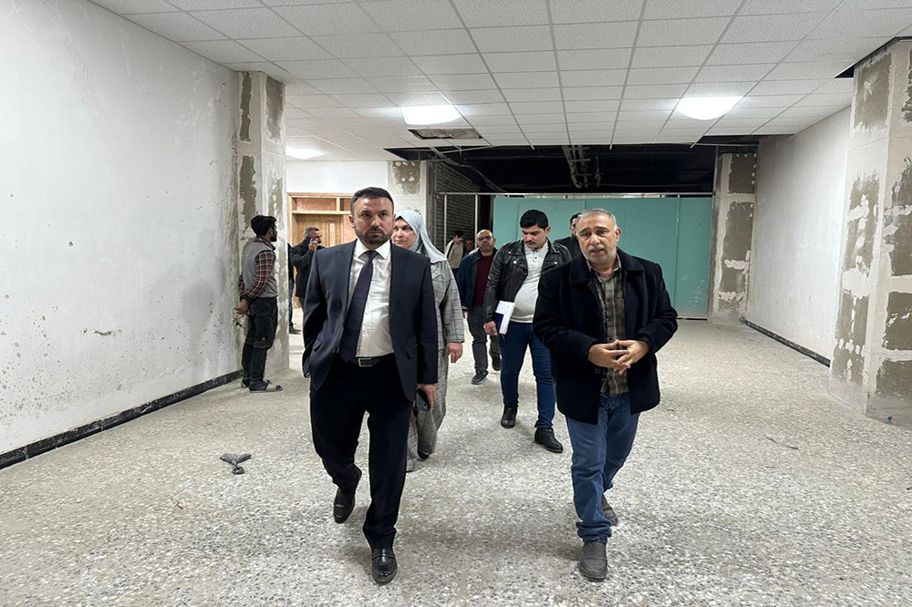 The Director General visits the Al-Nahrain University project in Baghdad