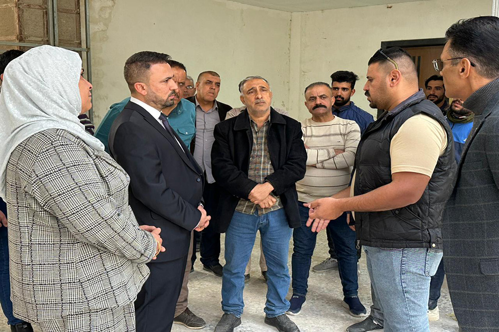 The Director General visits the Al-Nahrain University project in Baghdad