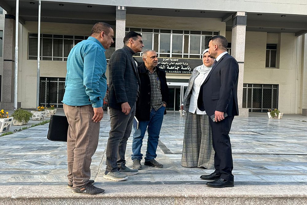 The Director General visits the Al-Nahrain University project in Baghdad