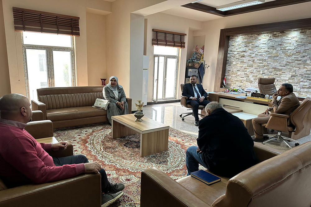 The Director General visits the Al-Nahrain University project in Baghdad