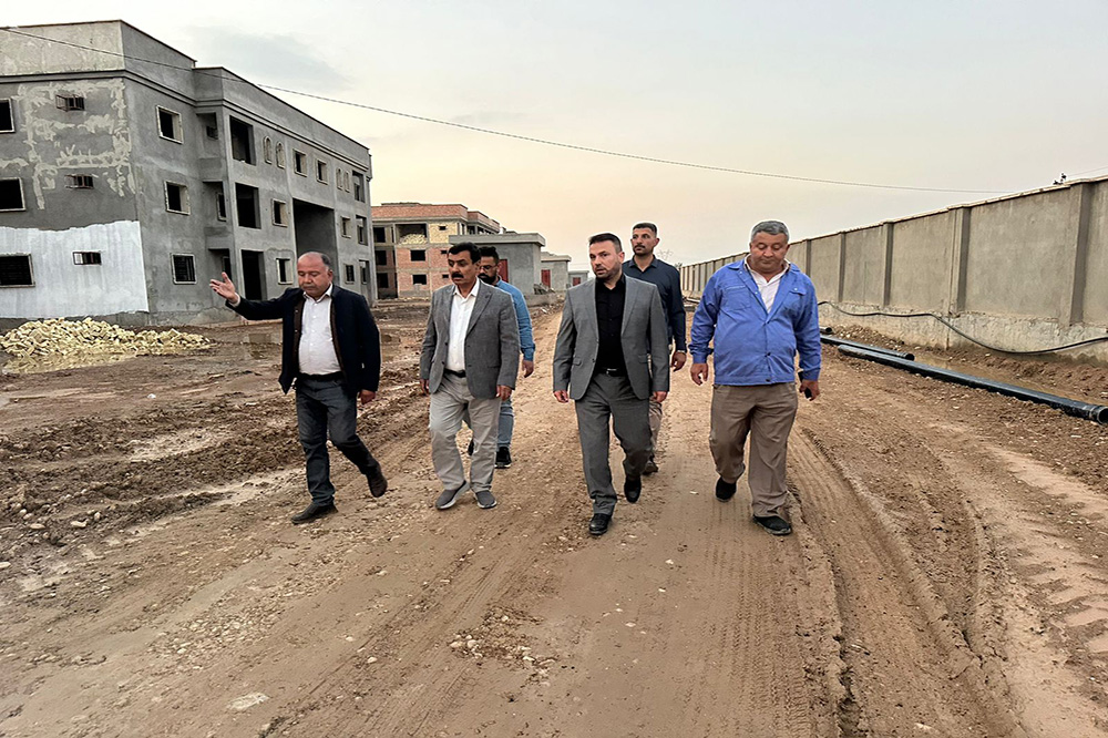 The General Director visits the Al-Khalis Residential Complex project in Diyala Governorate