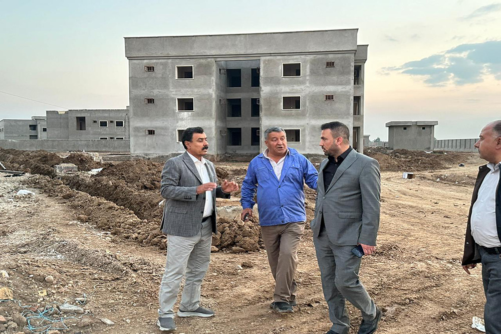 The General Director visits the Al-Khalis Residential Complex project in Diyala Governorate