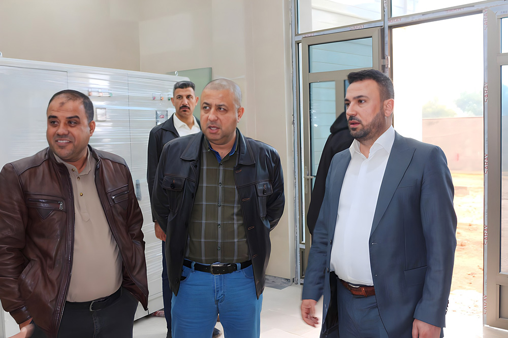 The Director General congratulates the Governor of Muthanna and visits the construction laboratory building project