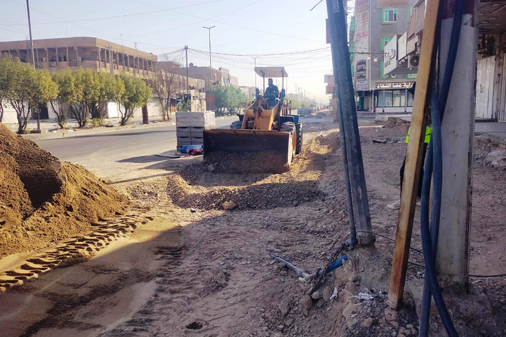 Project to develop and rehabilitate some streets and alleys in the Al-Shaab area of ​​Baghdad