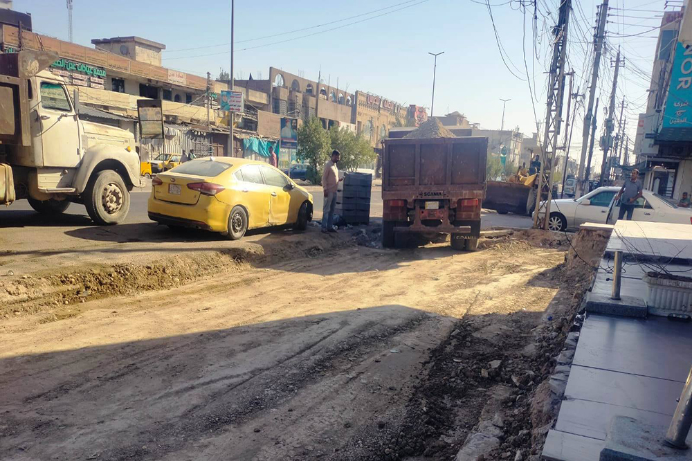 Project to develop and rehabilitate some streets and alleys in the Al-Shaab area of ​​Baghdad