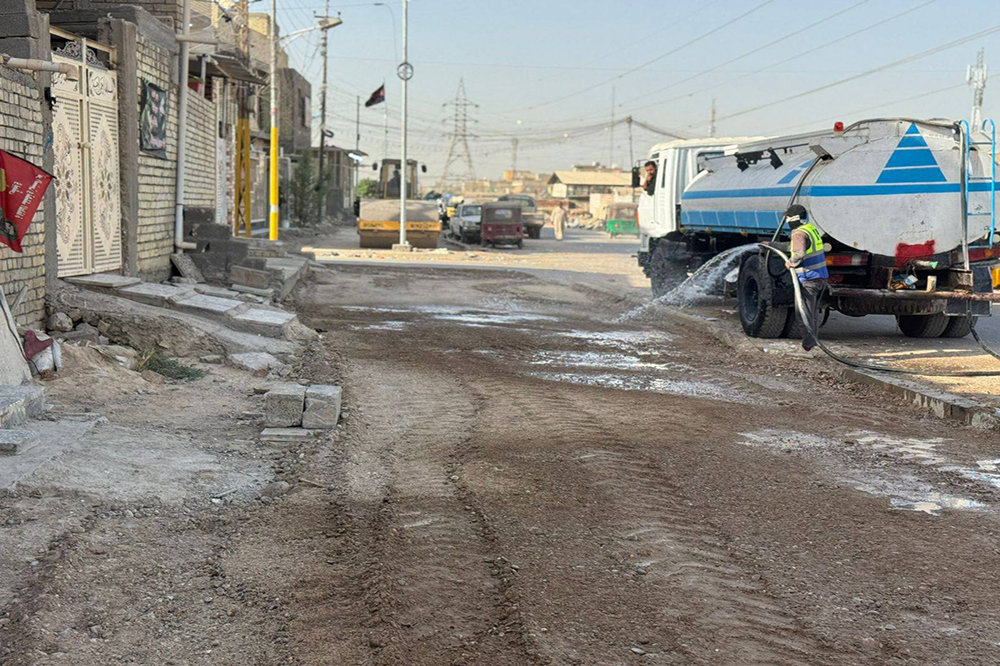 Project to develop and rehabilitate some streets and alleys in the Al-Shaab area of ​​Baghdad