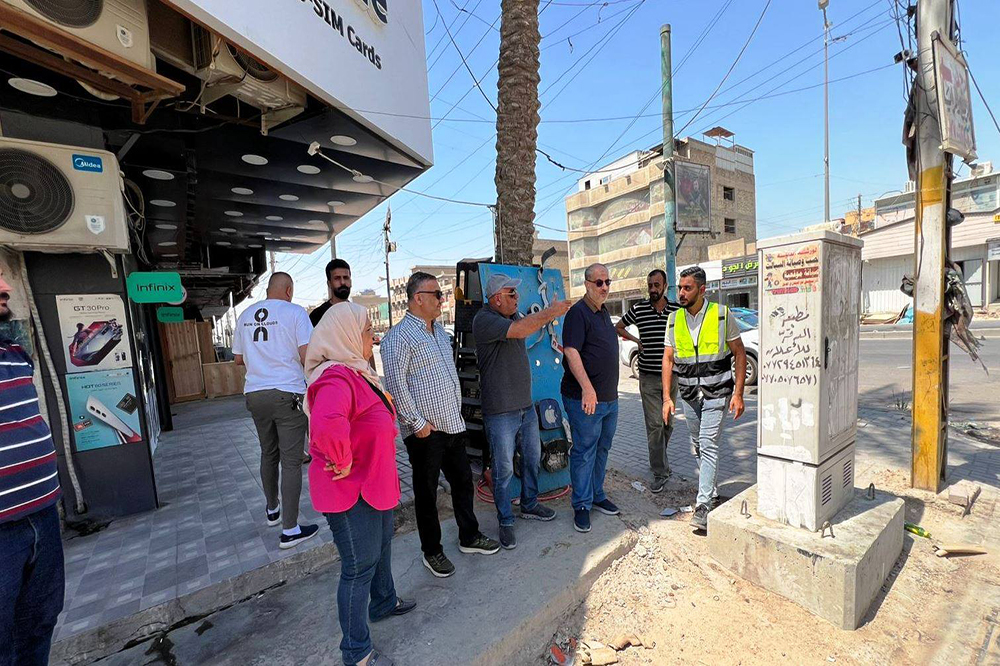 Street development and rehabilitation project in Al-Shaab area in Baghdad