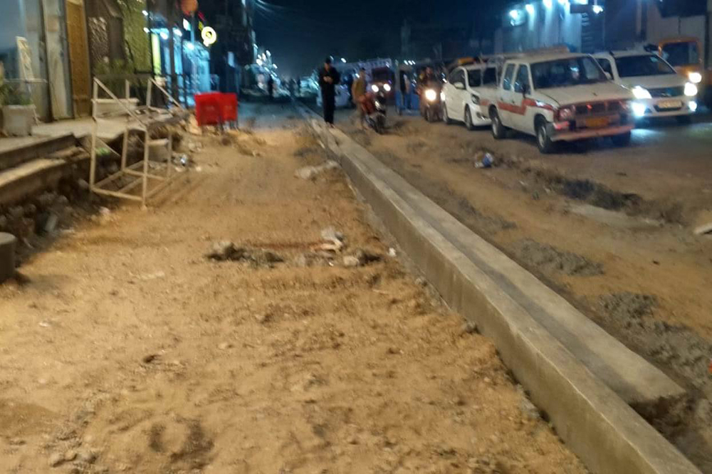 Street development and rehabilitation project in Al-Shaab area in Baghdad