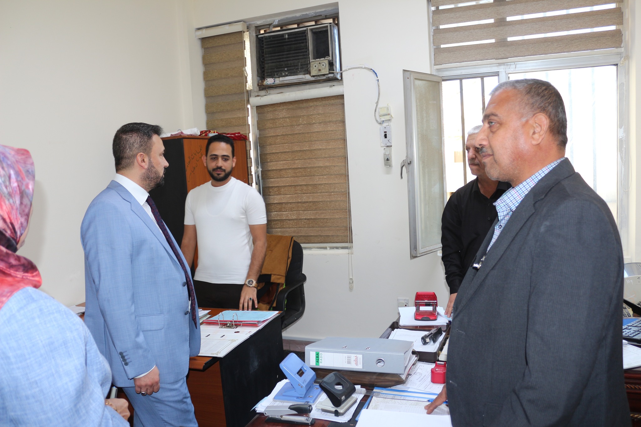 Engineer Imad Tawfiq Al Mirza’s Tour This Morning To The Departments And Sections Of The Company’s Headquarters