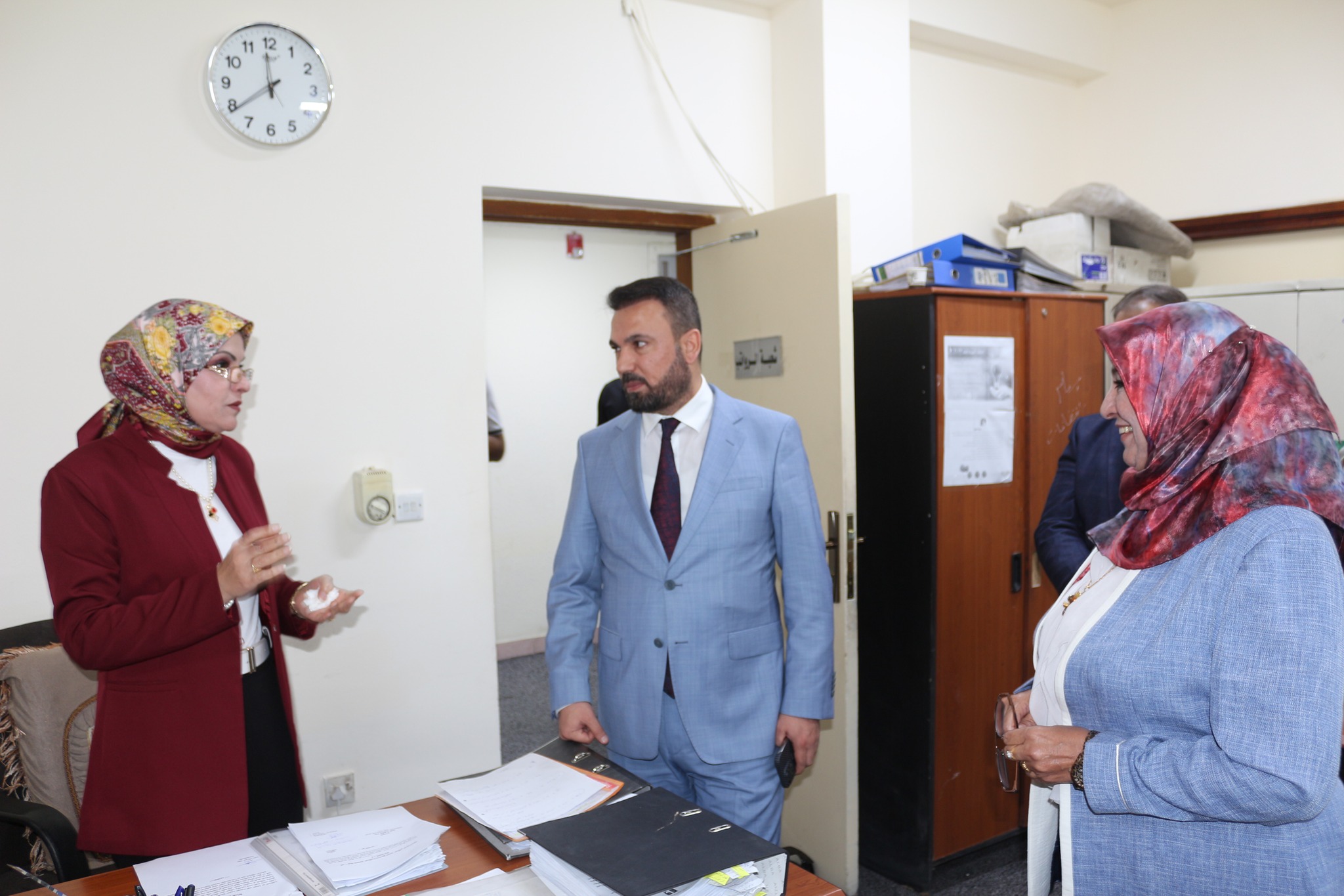 Engineer Imad Tawfiq Al Mirza’s Tour This Morning To The Departments And Sections Of The Company’s Headquarters