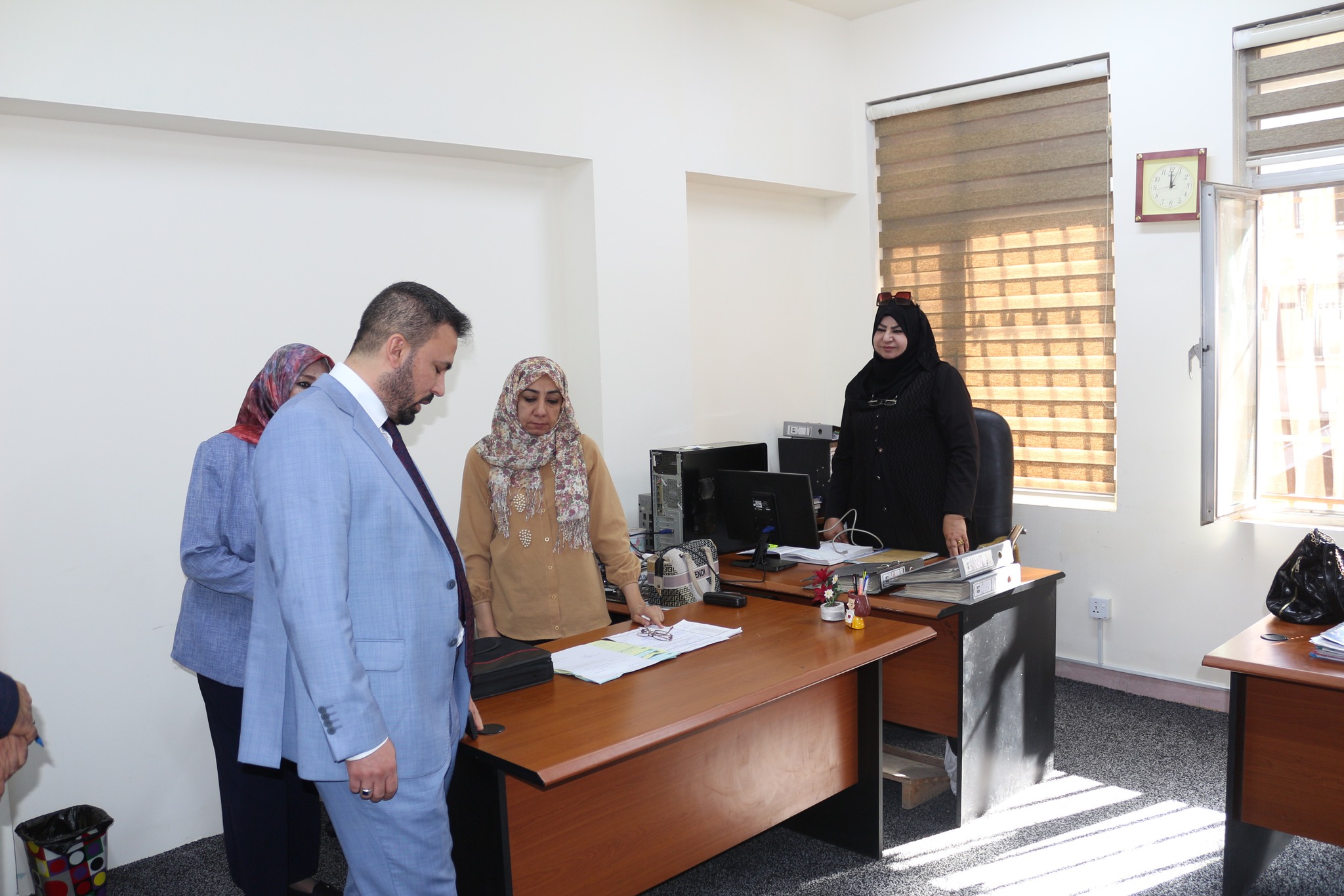 Engineer Imad Tawfiq Al Mirza’s Tour This Morning To The Departments And Sections Of The Company’s Headquarters