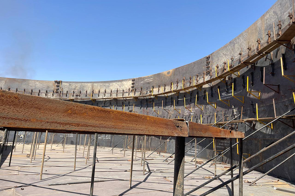 Fuel oil product tank project at Salah El-Din Refinery