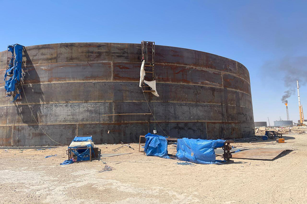 Fuel oil product tank project at Salah El-Din Refinery