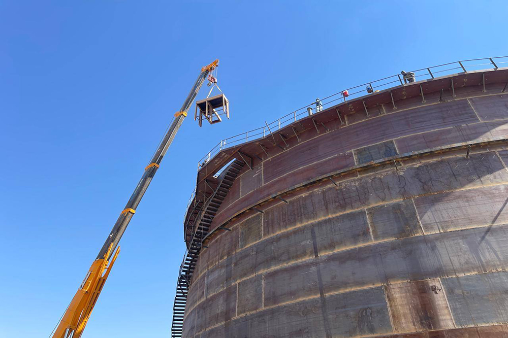 Fuel oil product tank project at Salah El-Din Refinery