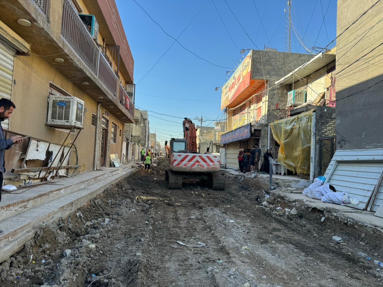 المدير العام يزور مشروع تطوير منطقة الشرطة الخامسة وشهداء السيدية في محافظة بغداد