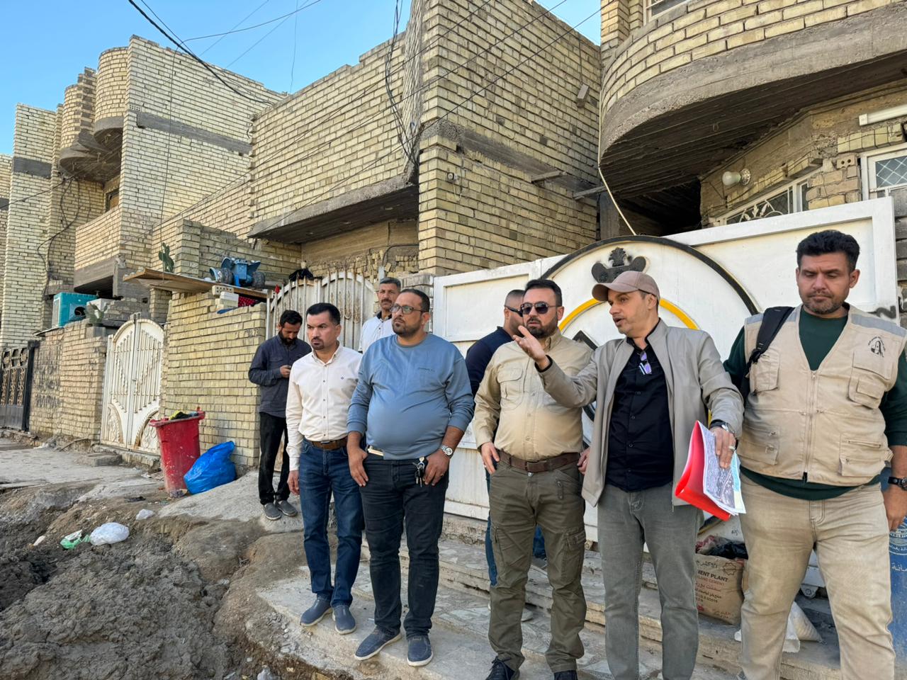 المدير العام يزور مشروع تطوير منطقة الشرطة الخامسة وشهداء السيدية في محافظة بغداد