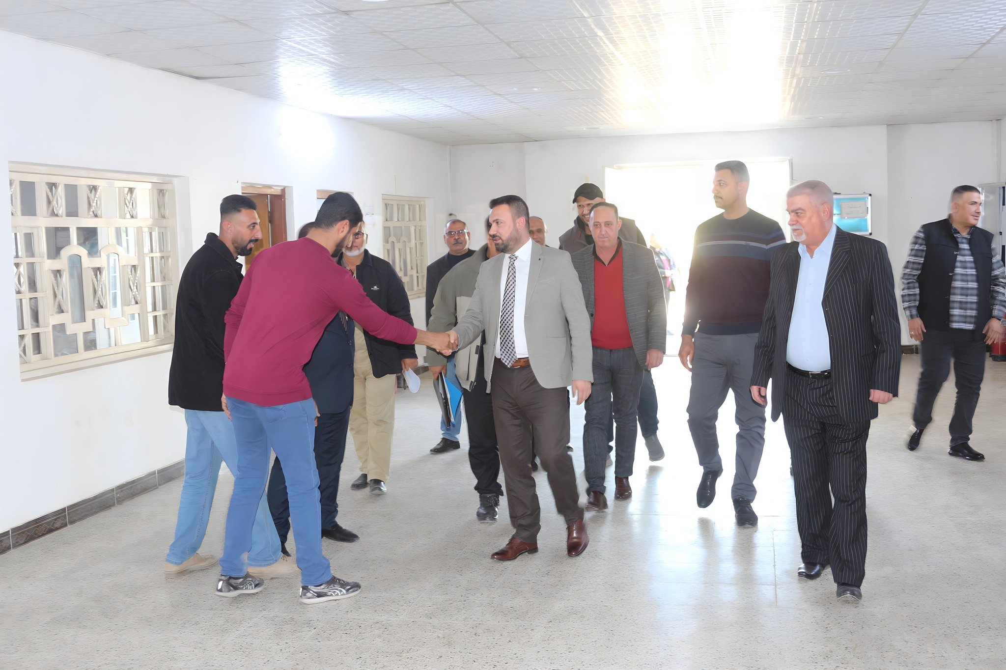 المدير العام يزور قسم الآليات والأنتاج بالشركة
