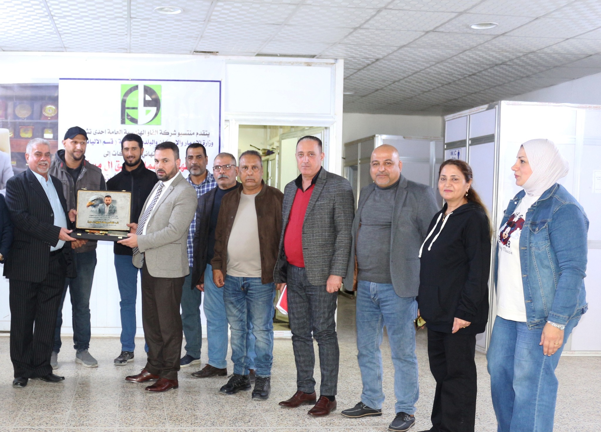 المدير العام يزور قسم الآليات والأنتاج بالشركة