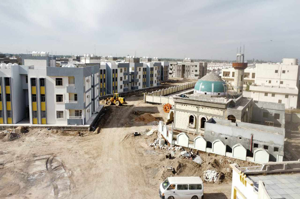 A project to implement low-cost housing units in Babil Governorate