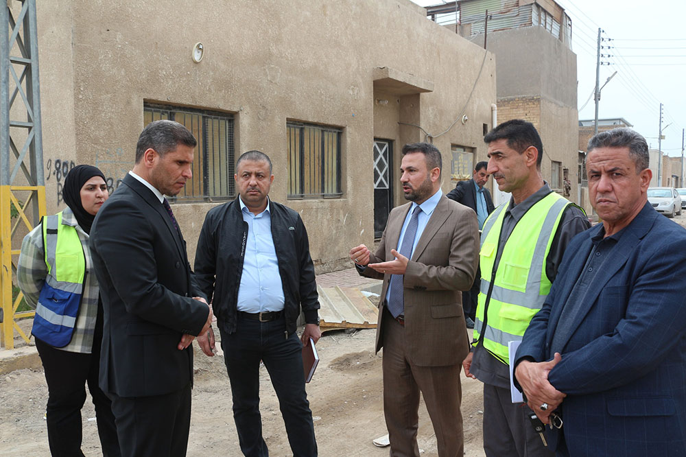 مشروع تأهيل الشوارع الرئيسية والخدمية لدور الموظفين في مصفى الدورة 