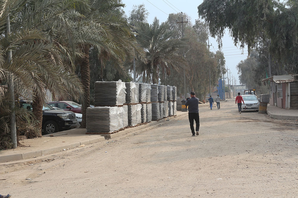 مشروع تأهيل الشوارع الرئيسية والخدمية لدور الموظفين في مصفى الدورة 