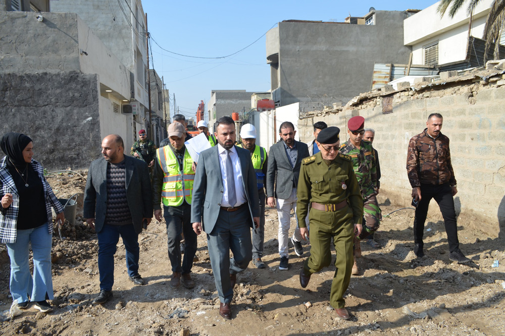 rehabilitation project of locality (833) in the Al-Saydiyah Martyrs area within the Al-Rasheed Municipality sector in Baghdad Governorate