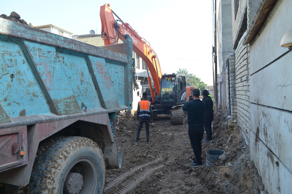 rehabilitation project of locality (833) in the Al-Saydiyah Martyrs area within the Al-Rasheed Municipality sector in Baghdad Governorate