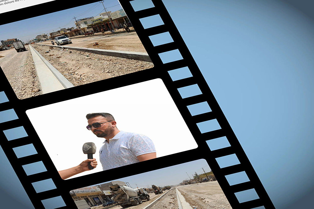 الشركة تواصل العمل بتطوير أحد الشوارع الرئيسية بقضاء سامراء في محافظة صلاح الدين