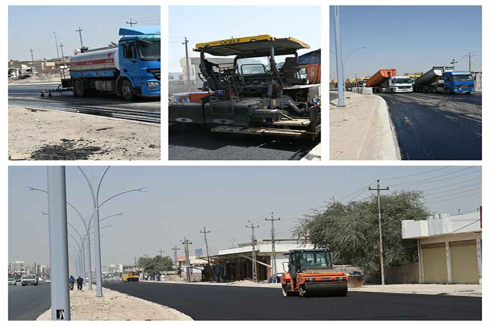 Develop One Of The Main Streets In Salah Al-Din Governorate