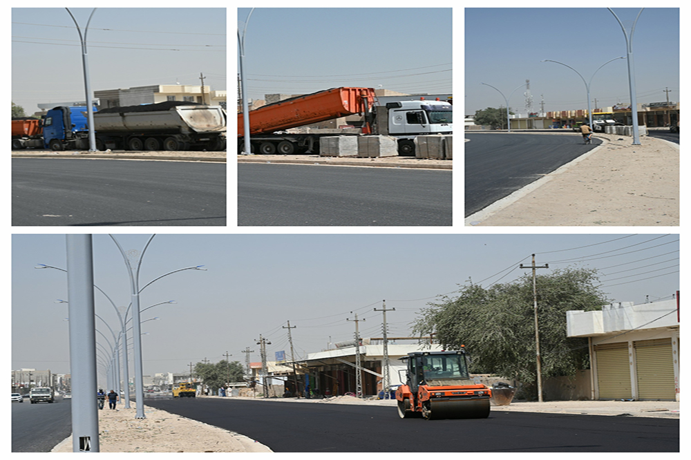 Develop One Of The Main Streets In Salah Al-Din Governorate