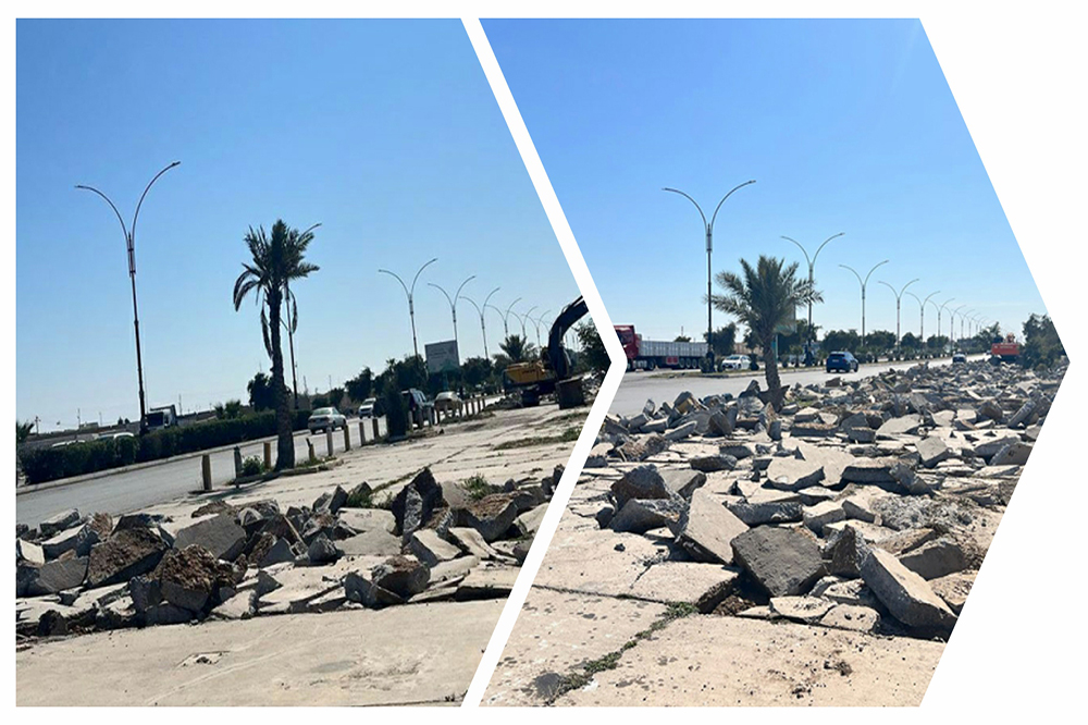 مشروع تطوير مقتربات مجسر الدلة في محافظة صلاح الدين