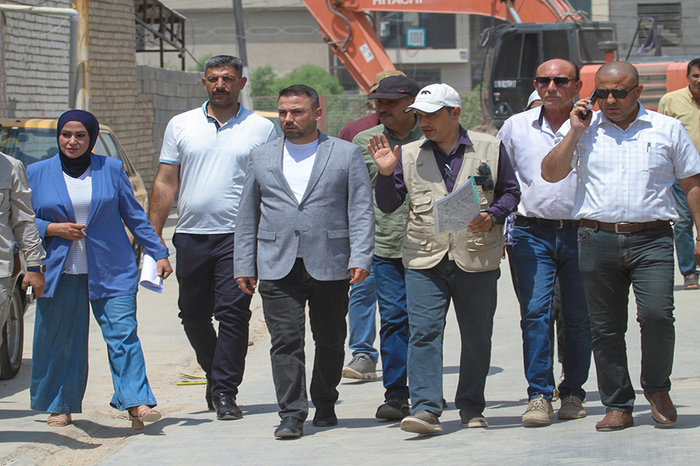 the Mahalla Development Project (833) in the Al-Saydiyah Shuhada area within the Al-Rasheed Municipality sector in the capital, Baghdad