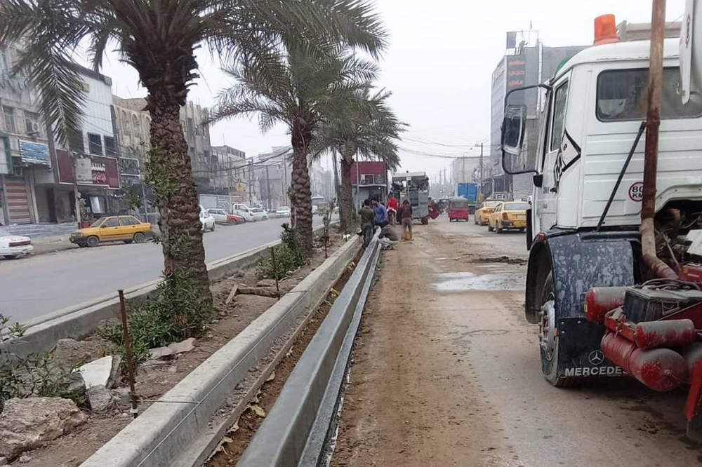 مشروع تطوير وتأهيل بعض الشوارع والأزقة في منطقة الشعب ببغداد