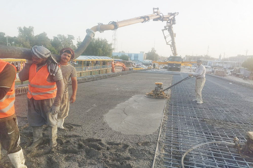 The main Al-Khader Bridge project in Al-Muthanna Governorate