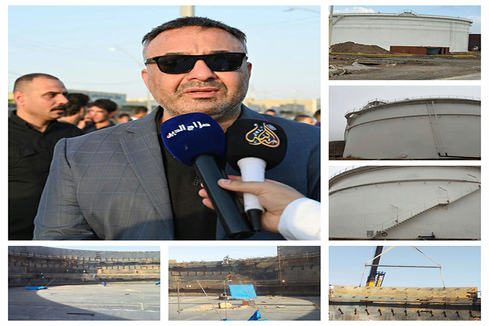 Gasoline product storage tank project at Salah al-Din refinery in Baiji