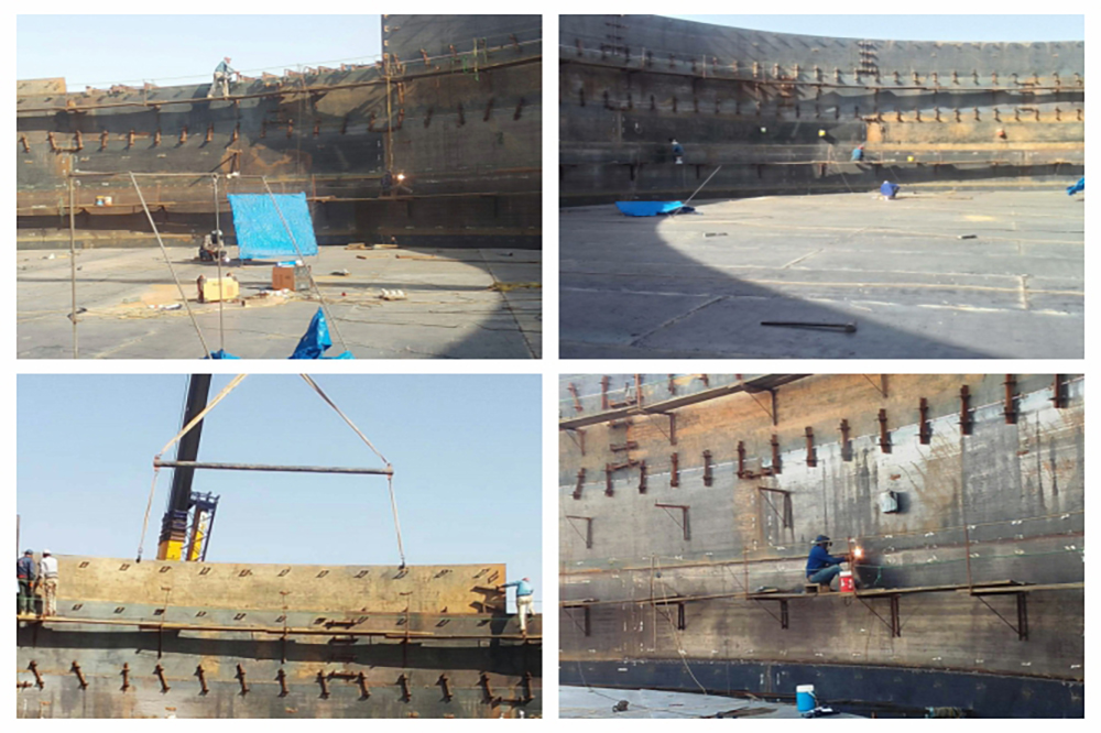 Gasoline product storage tank project at Salah al-Din refinery in Baiji