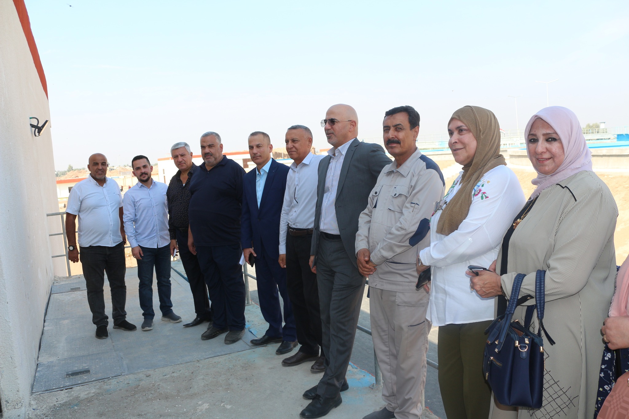 Mr. Benkin Rekani, inaugurates the Al-Dujail Water Project in Salah al-Din Governorate