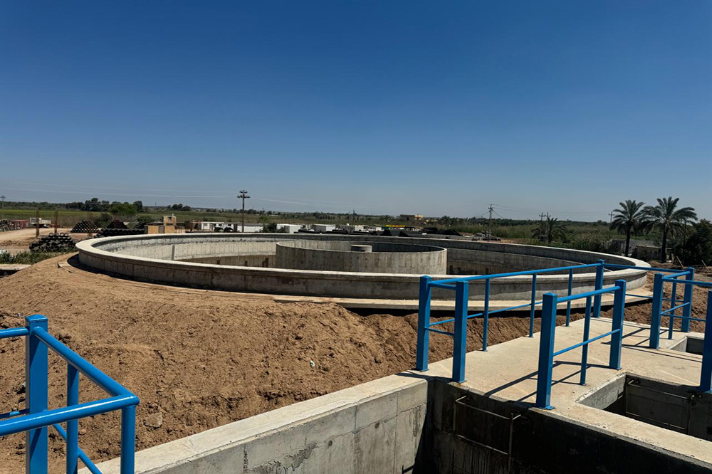 the New Al-Shat water project in Diyala Governorate