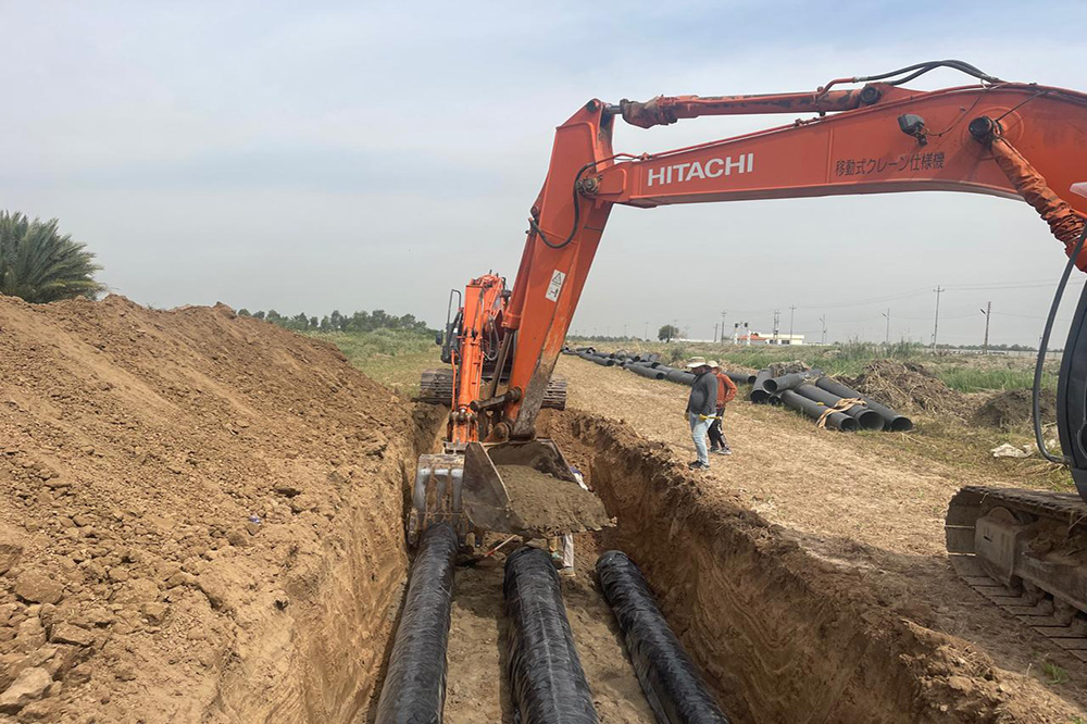 the Jadidah Al-Shatt water project in Diyala Governorate