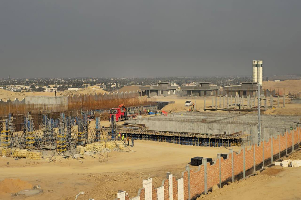 مشروع ماء حصيبة الشرقية المركزي في محافظة الأنبار 