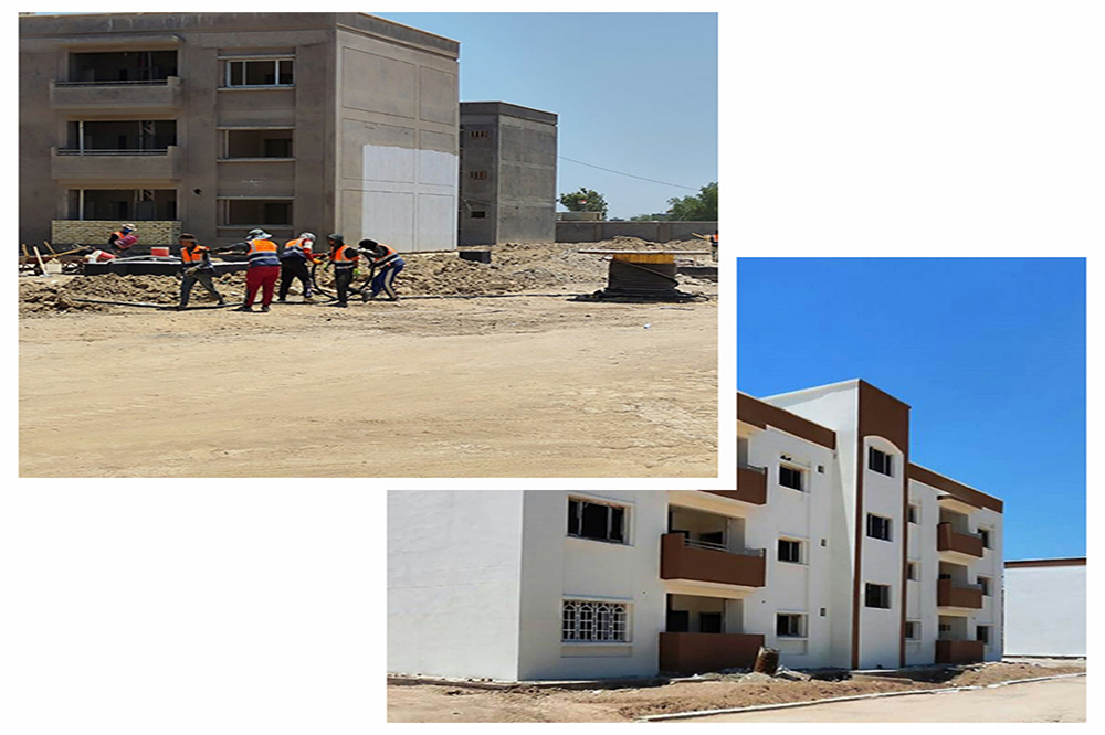 the Al-Aziziya residential complex project in Wasit Governorate