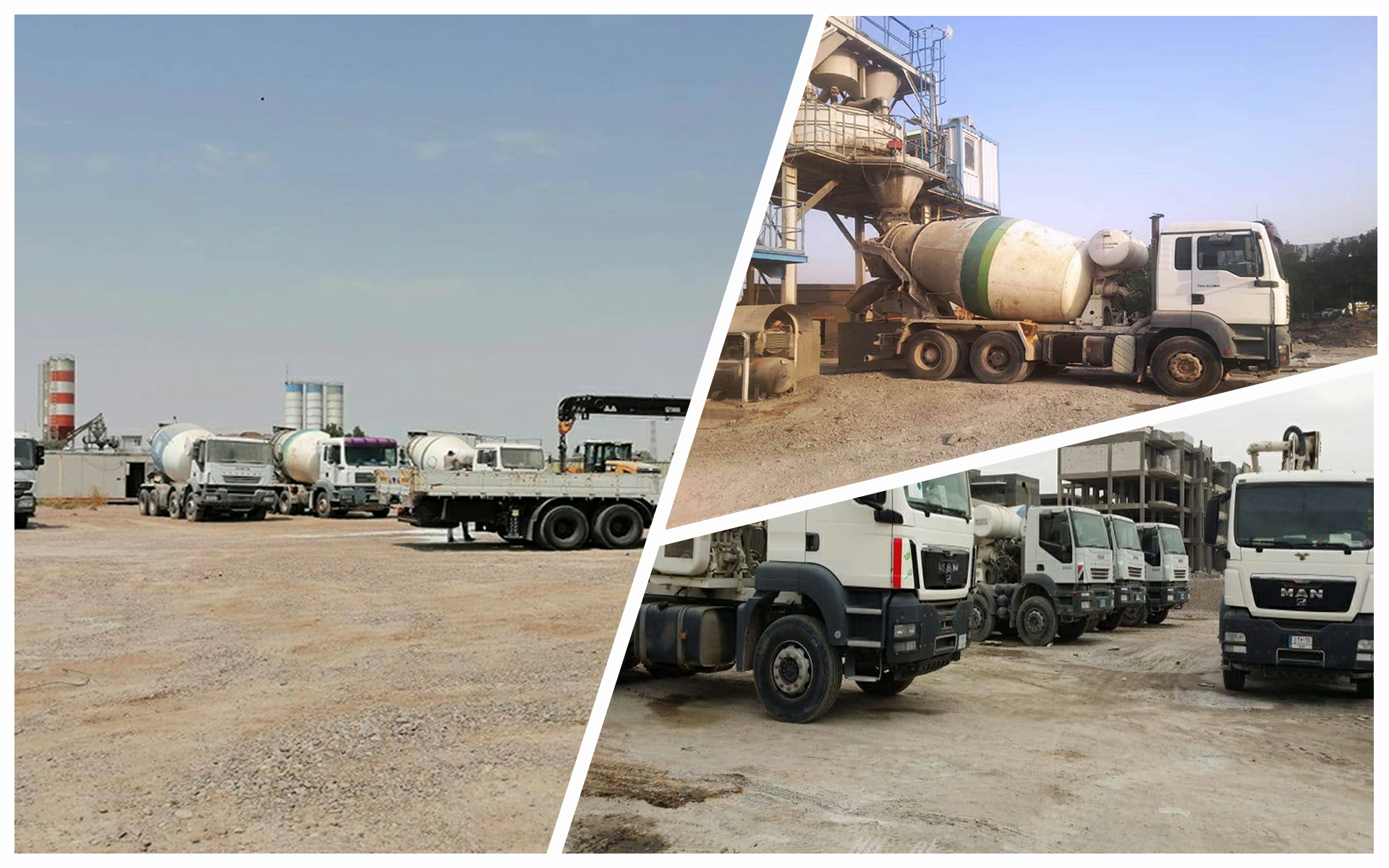 Company's concrete production plants