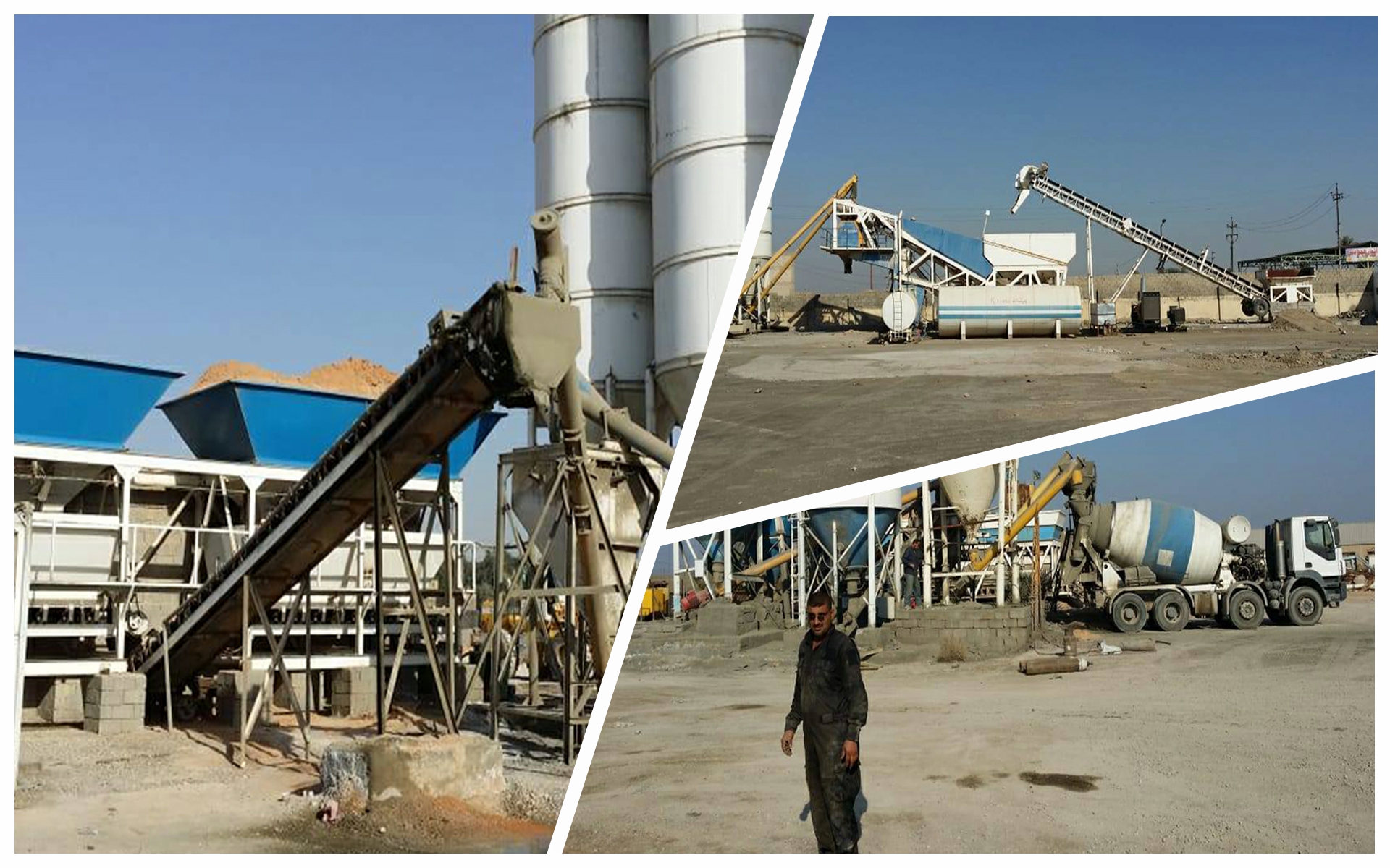 Company's concrete production plants
