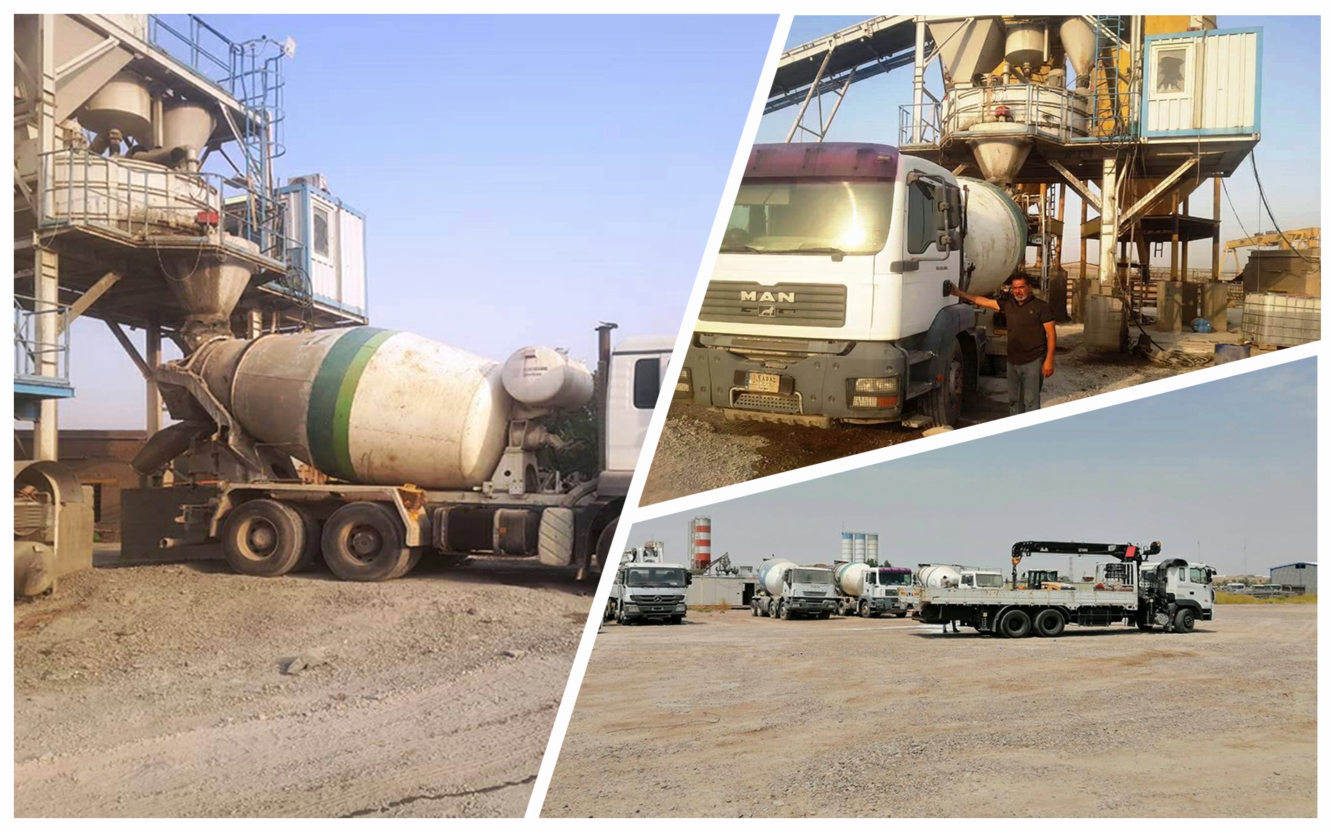 Company's concrete production plants